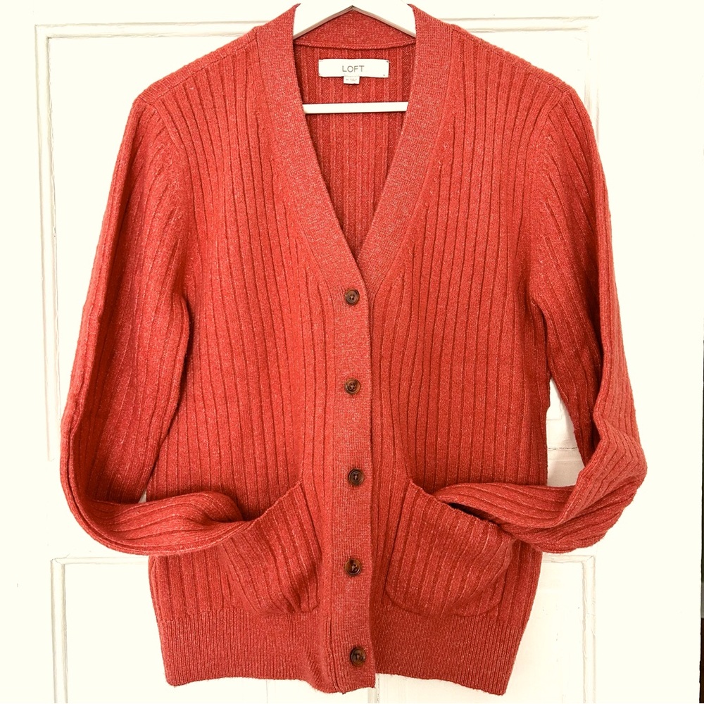 Brick coloured cardigan! Super soft, never worn.